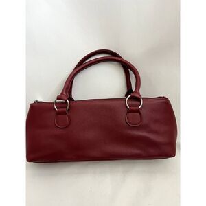 Wine Cooler Clutch Purse + Wine Opener Burgundy Red Top Handle Bag